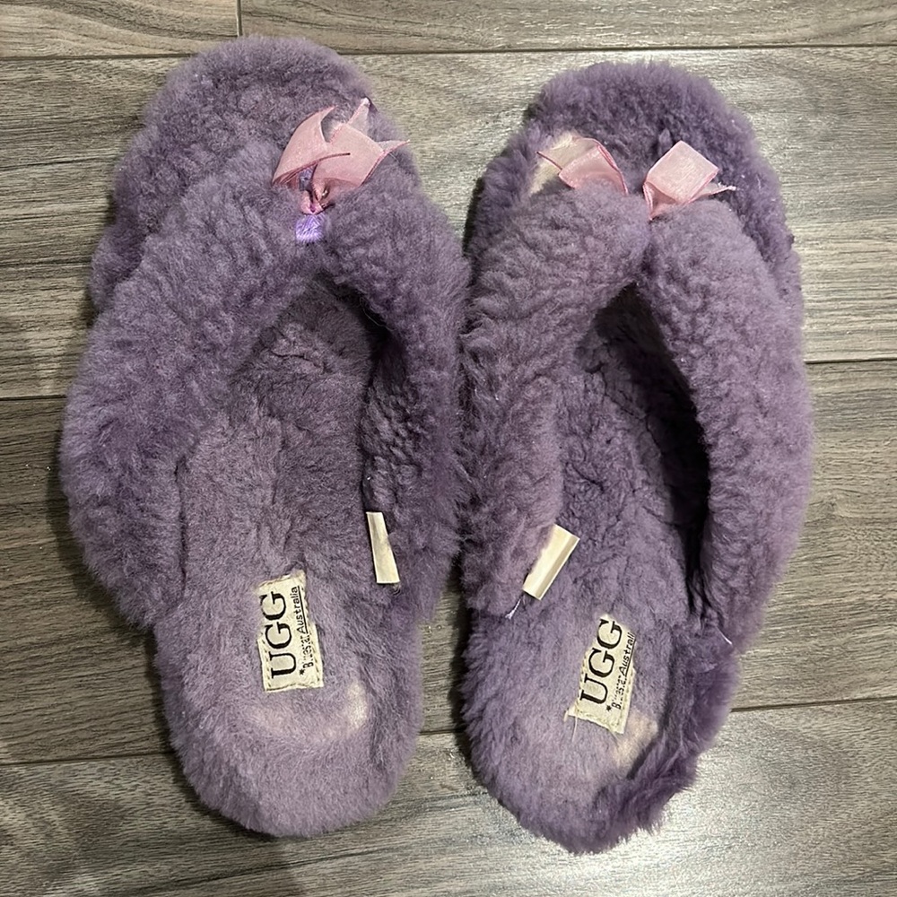UGG faux shearling slides